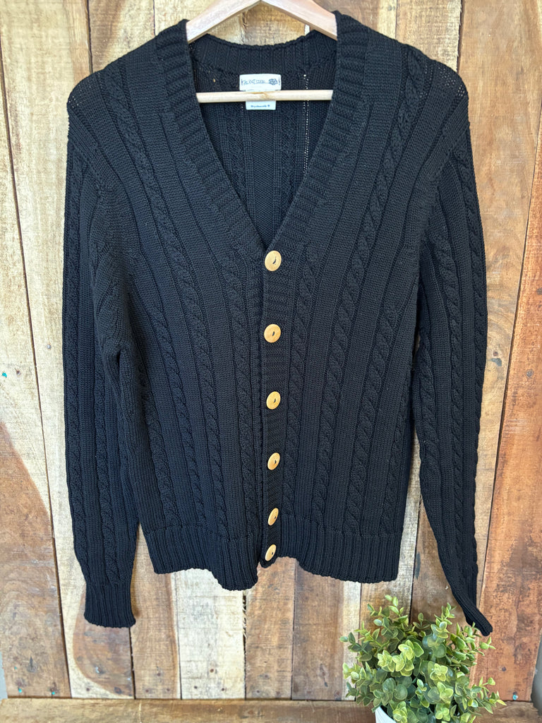 100% Pure Merino Cable Knit Cardigan
