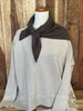 Basketweave Neckerchief - 100% Extra Fine Merino Wool