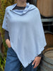 100% Pure Merino Fine Knit Button Multi Wrap