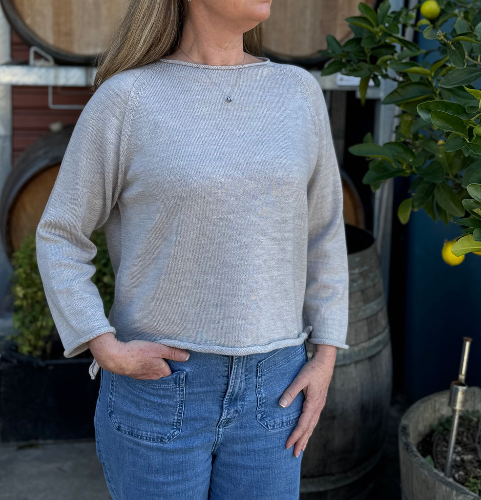 100% Pure Merino Raglan Sleeve Knit