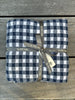 Fine Knit GINGHAM Cot Blanket