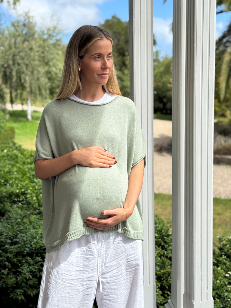 100% Organic Cotton Maternity Short Sleeve