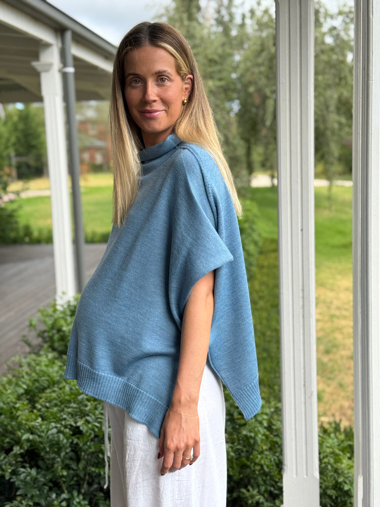 100% Pure Merino Fine Knit Maternity Poncho