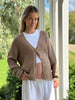 100% Pure Merino Maternity Chunky Ribbed Cardigan