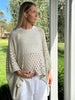 100% Organic Cotton Lace Boxy Maternity Top