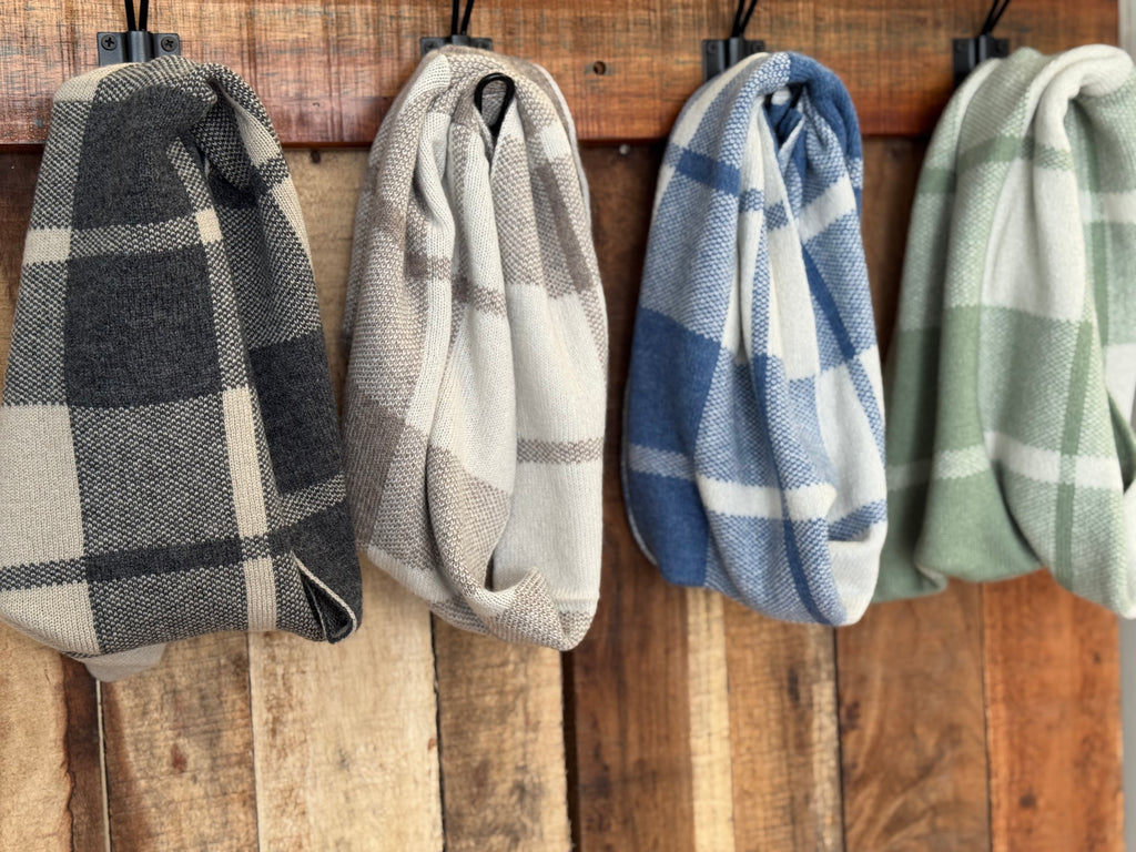 100% Pure Cashmere Tartan Snood