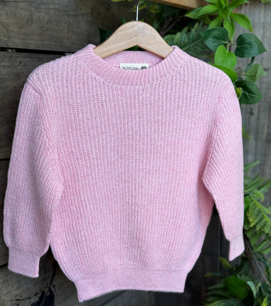 Ribbed Knitted Children's Jumper 100% Organic Cotton