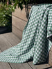 Fine Knit GINGHAM Cot Blanket