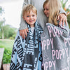 Personalised Cot Baby Blanket 100% Organic Cotton