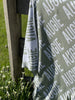 At The Knit Studio we knit our personalised baby blankets in 100% Organic Cotton. Augie’s Cot sized blanket Vintage Rose and White. There are 25 colours and 7 fonts plus over 50 graphic symbols to choose from. Sustainably, each blanket is individually knitted to order. This custom blanket is personalized with the name of your choice. Australian Made and owned, we provide free shipping worldwide. Design your own named blanket. Perfect for baby’s birthday or baby-shower and toddler bed.