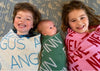 At The Knit Studio we knit our personalised baby blankets in 100% Organic Cotton. These Cot sized blankets are perfect keepsakes. There are 25 colours and 7 fonts plus over 50 graphic symbols to choose from. Sustainably, each blanket is individually knitted to order. This custom blanket is personalized with the name of your choice. Australian Made and owned, we provide free shipping worldwide. Design your own named blanket. Perfect for baby’s birthday or camping holidays and toddler bed.