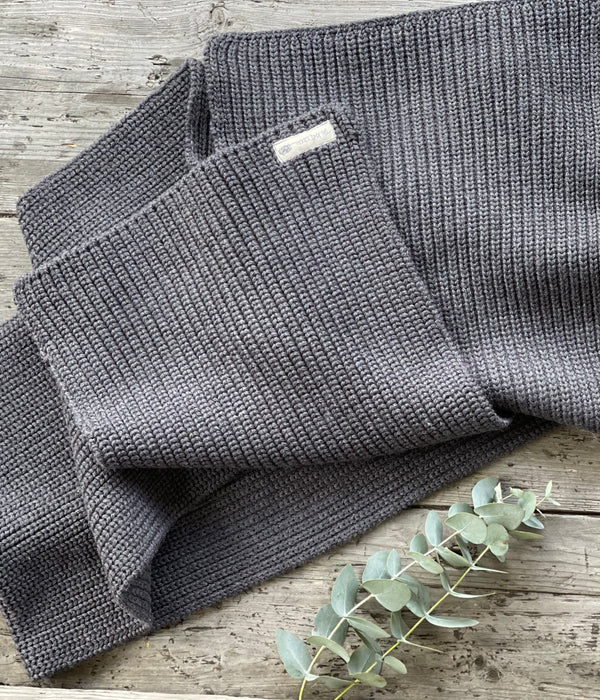 Ribbed Merino Chunky Scarf