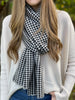 Houndstooth Scarf 100% Pure Merino Wool