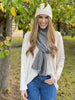 Houndstooth Scarf 100% Pure Merino Wool