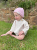 Children's Ribbed Merino Knit Pull-over Jumper - 100% Extra Fine Merino Wool
