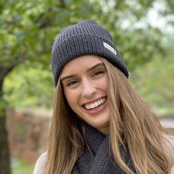 Ribbed Merino Beanie