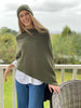 100% Pure Merino Chunky Ribbed Poncho