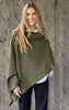 100% Pure Merino Chunky Ribbed Poncho