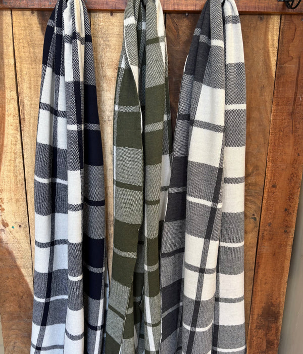 Tartan Scarf 100% Pure Merino Wool