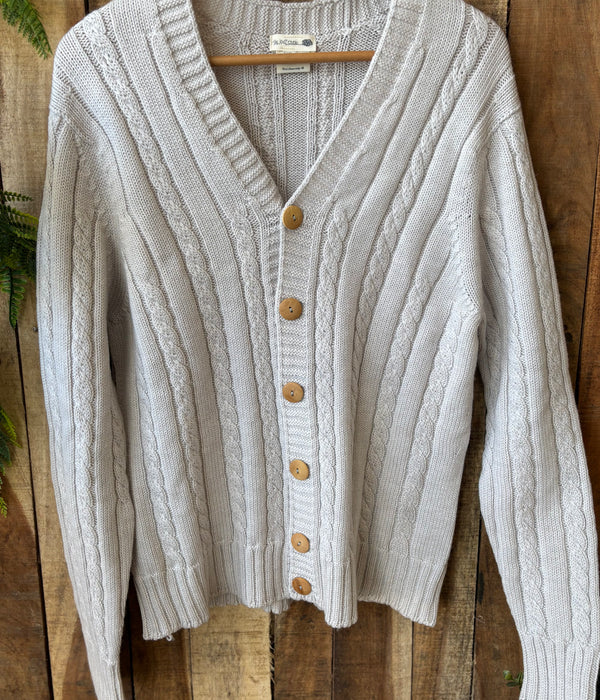 100% Pure Merino Cable Knit Cardigan