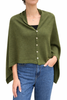100% Pure Merino Fine Knit Button Multi Wrap