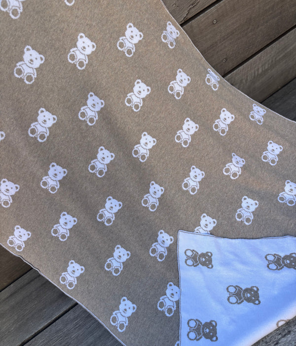Fine Knit TEDDY Cot Blanket
