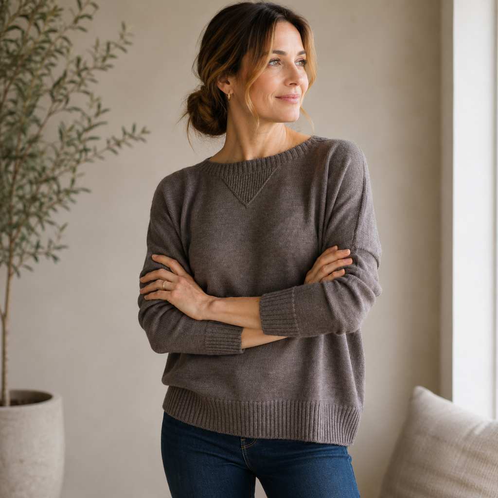 100% Extra Fine Merino Wool Windcheater Knit