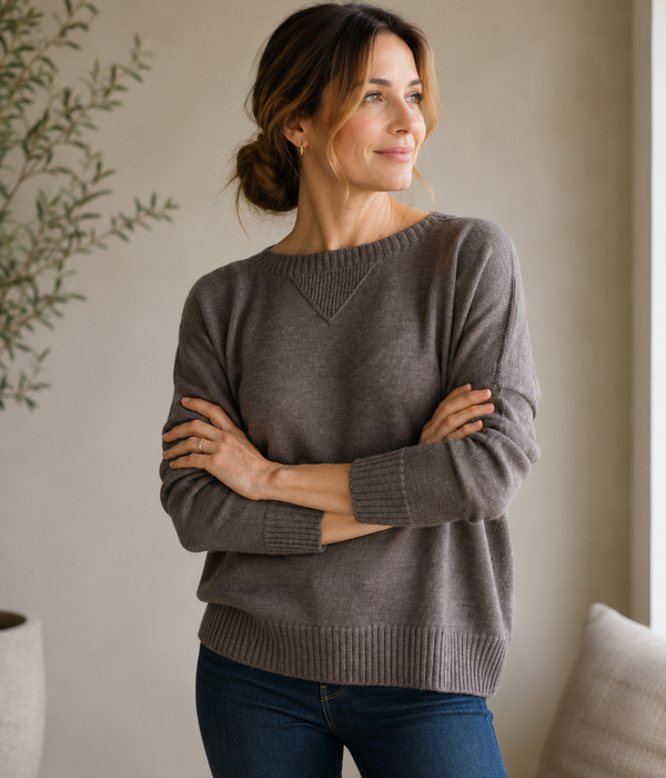 100% Extra Fine Merino Wool Windcheater Knit
