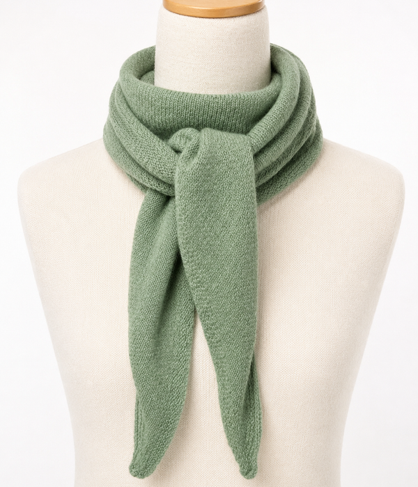 100% Pure Cashmere Elliptical Pointed Scarf