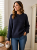 100% Pure Merino Chunky Ribbed Crew Knit
