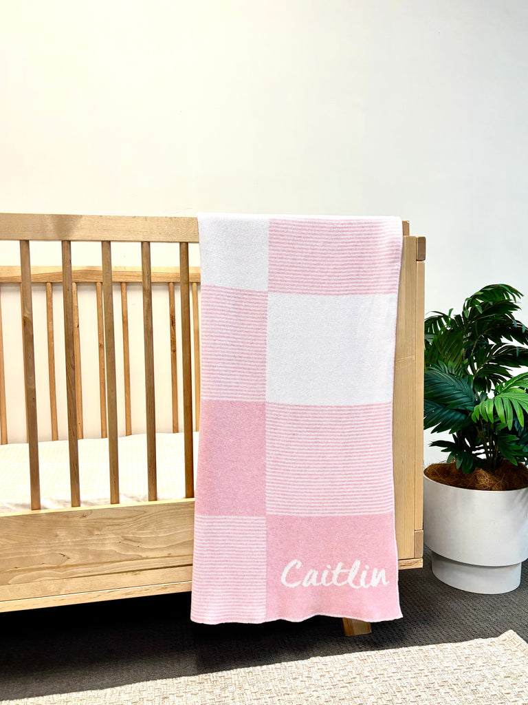 Personalised Patchwork 100% Cotton Blanket