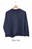 Curled Edge Crew Neck Jumper- 100% Merino Wool