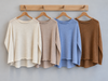 Cotton/Silk Curled Edge Jumper