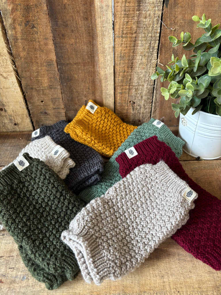 Chunky Wrist Warmers - 100% Merino Wool
