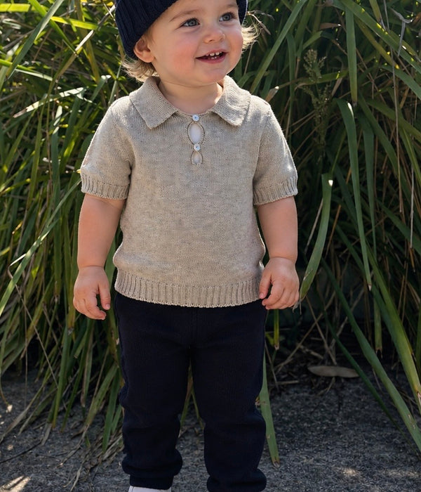 Baby Knit Polo & Pants Set - Mix & Match Colours