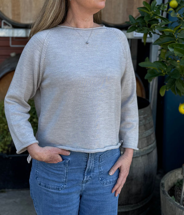 100% Pure Merino Raglan Sleeve Knit