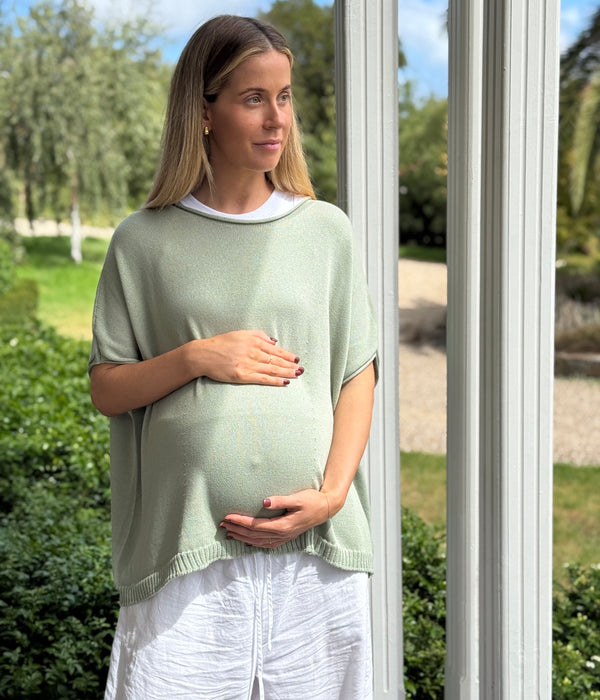 100% Organic Cotton Maternity Short Sleeve
