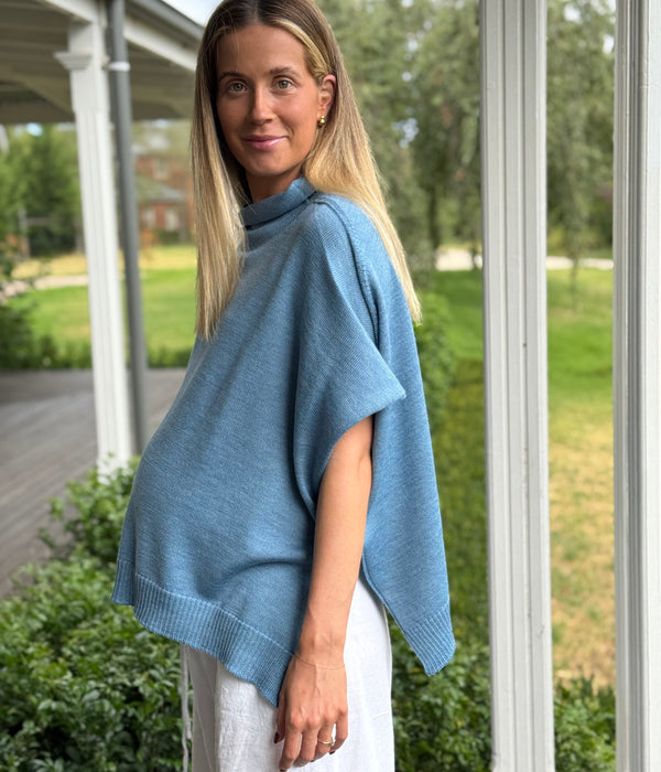 100% Pure Merino Fine Knit Maternity Poncho