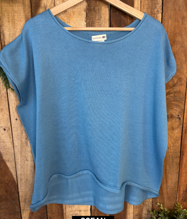 100% Organic Cotton Short Sleeved Curled