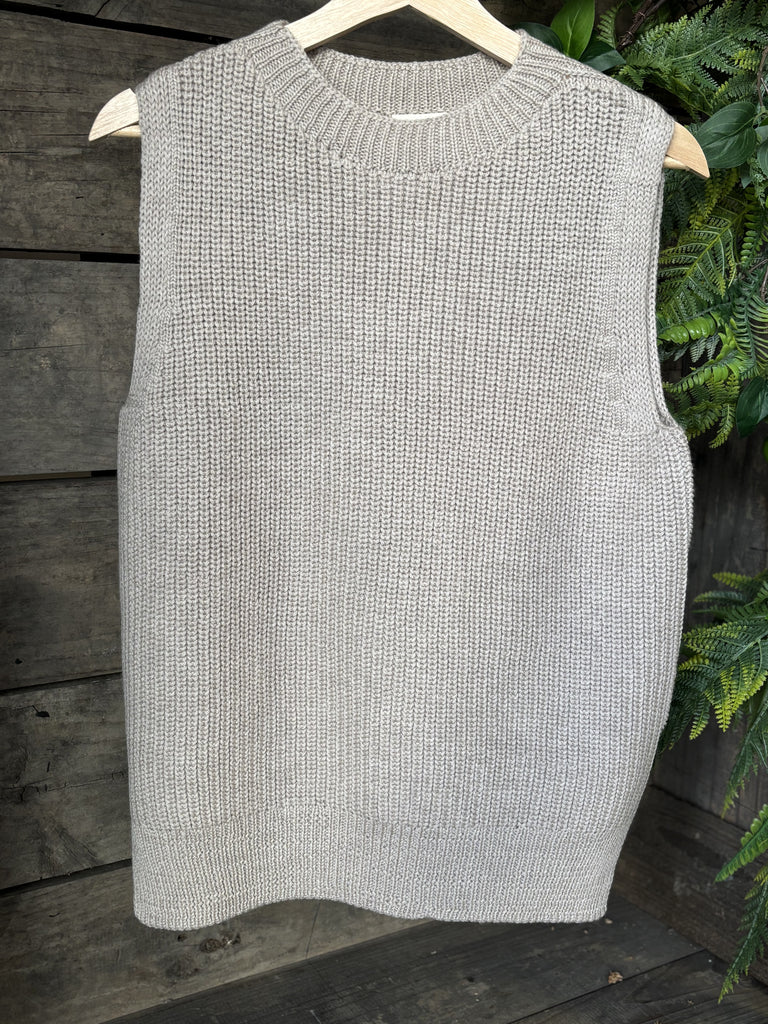 100% Pure Merino Chunky Ribbed Vest
