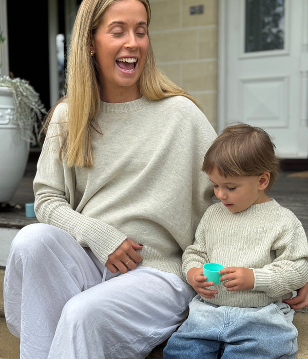 100% Organic Cotton Boxy Crop Maternity/Motherhood