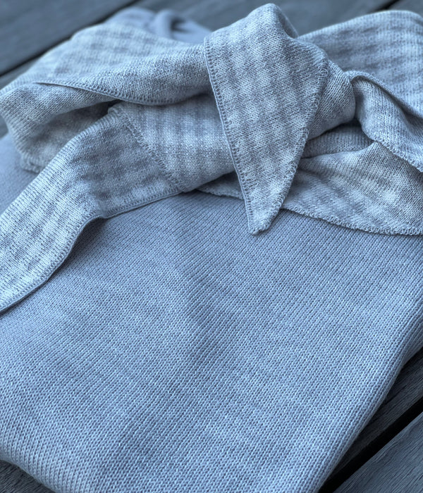 Gingham Neckerchief - 100% Pure Merino Wool
