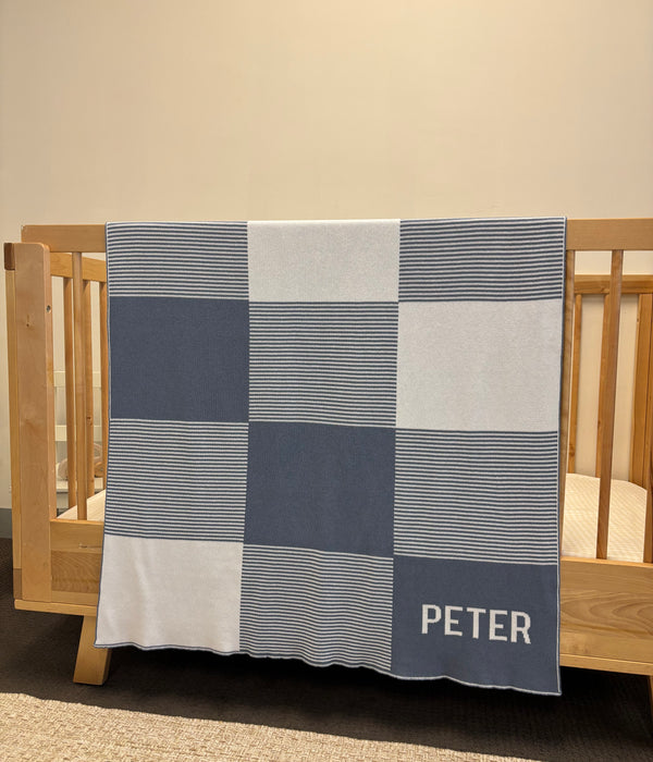 Personalised Patchwork 100% Cotton Blanket