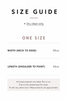 size chart for The Knit Studios Merino wool poncho