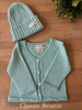 GIFT PACK - Fine Knit Cardigan + Knit Beanie - 100% Cotton
