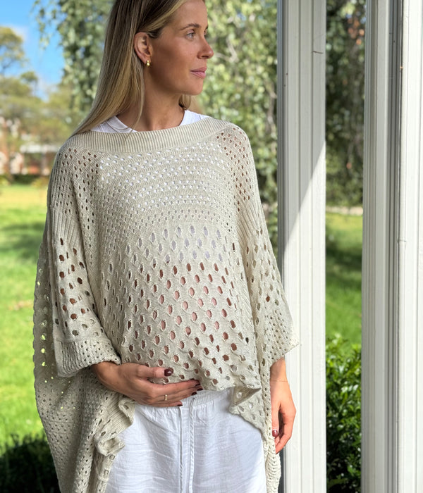 100% Organic Cotton Lace Boxy Maternity Top