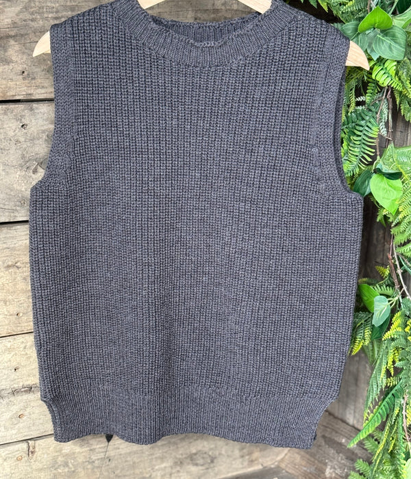 100% Pure Merino Chunky Ribbed Vest