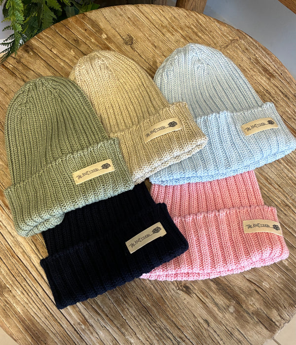 Classic Children's Ribbed Beanie - 100% Cotton
