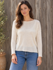 Cotton/Silk Curled Edge Jumper