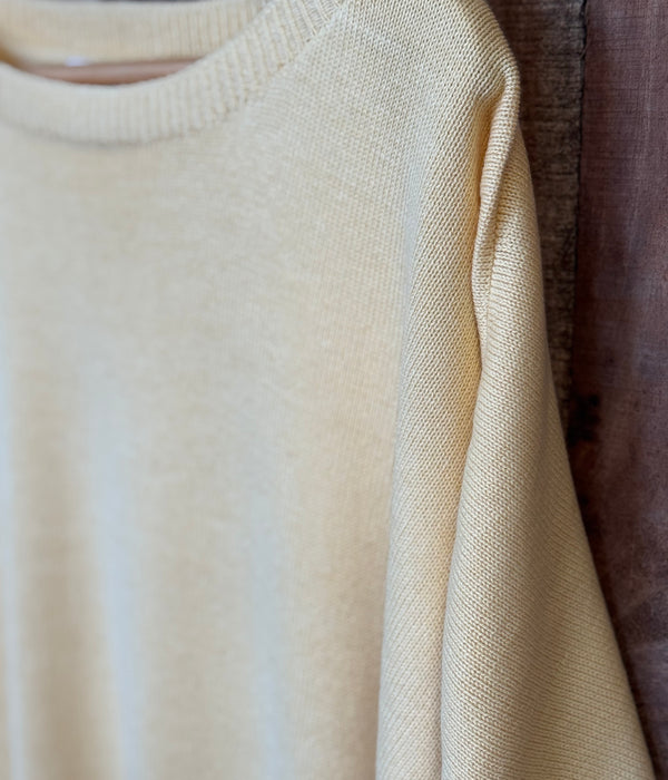 100% Organic Cotton Tapered Crew Jumper